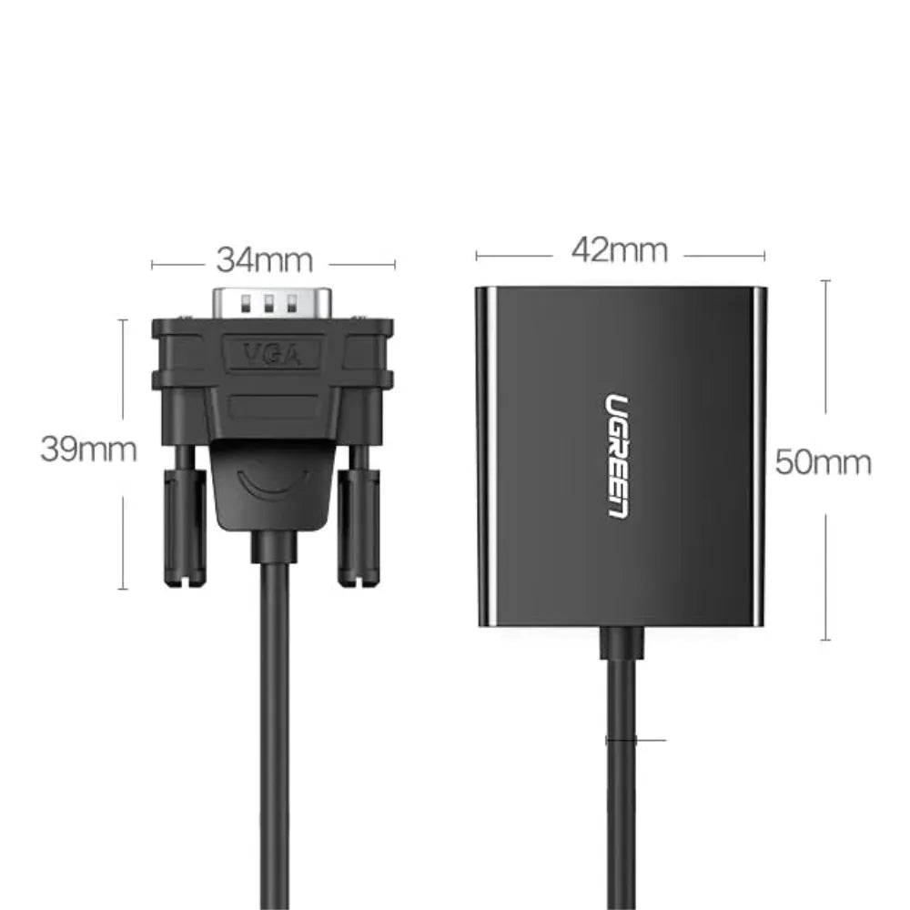 UGREEN VGA to HDMI Converter With Audio CM513 | 50945
