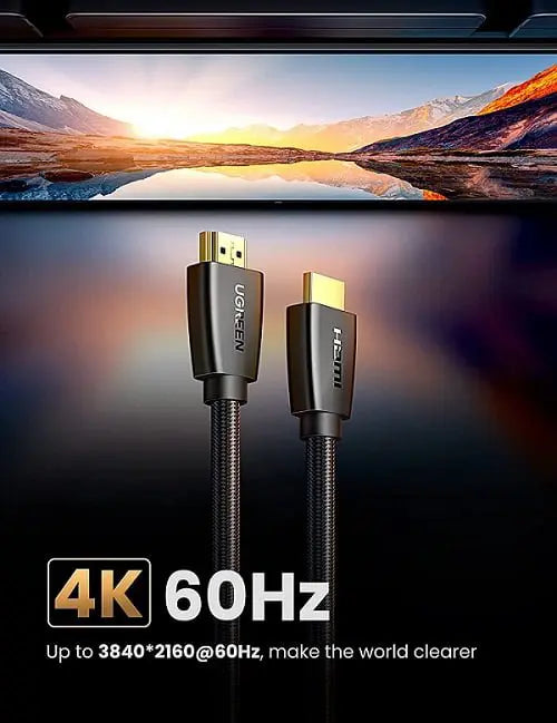 UGREEN High-End HDMI Cable With Nylon Braid 2M (Black) | 40410