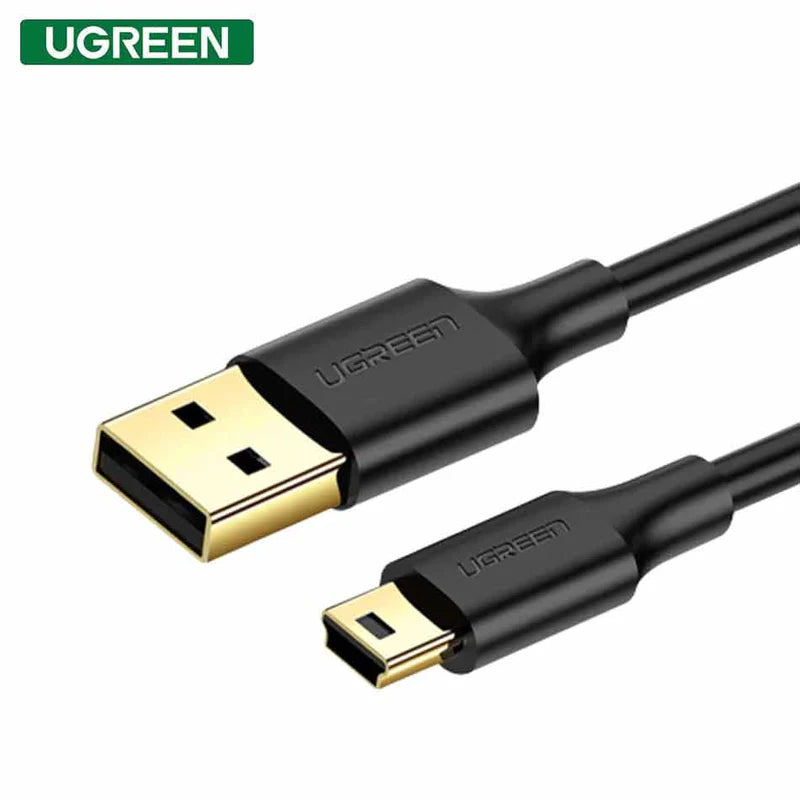 UGREEN USB 2.0 A Male To Mini USB 5 Pin Male Cable - 1.5m (Black) | 10385