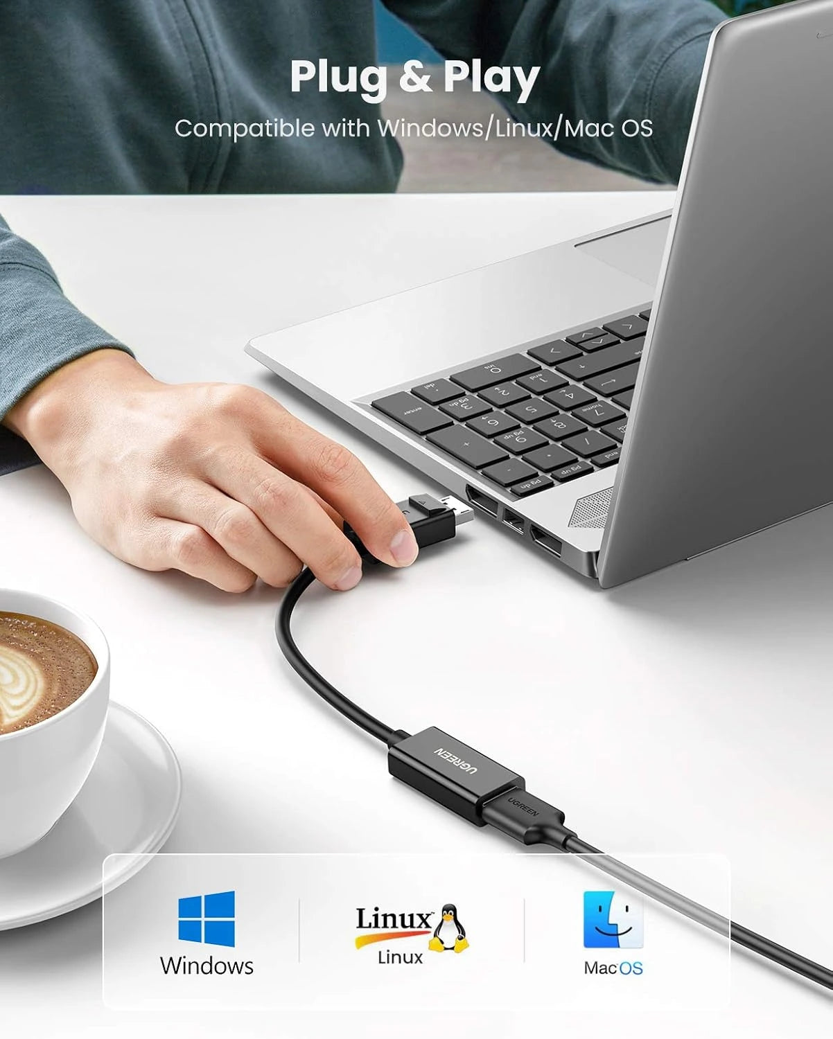 UGREEN Display Port to HDMI Female Converter (Black) | 40362
