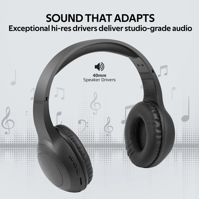 Promate LaBoca Deep Bass Over-Ear Wireless Headphones