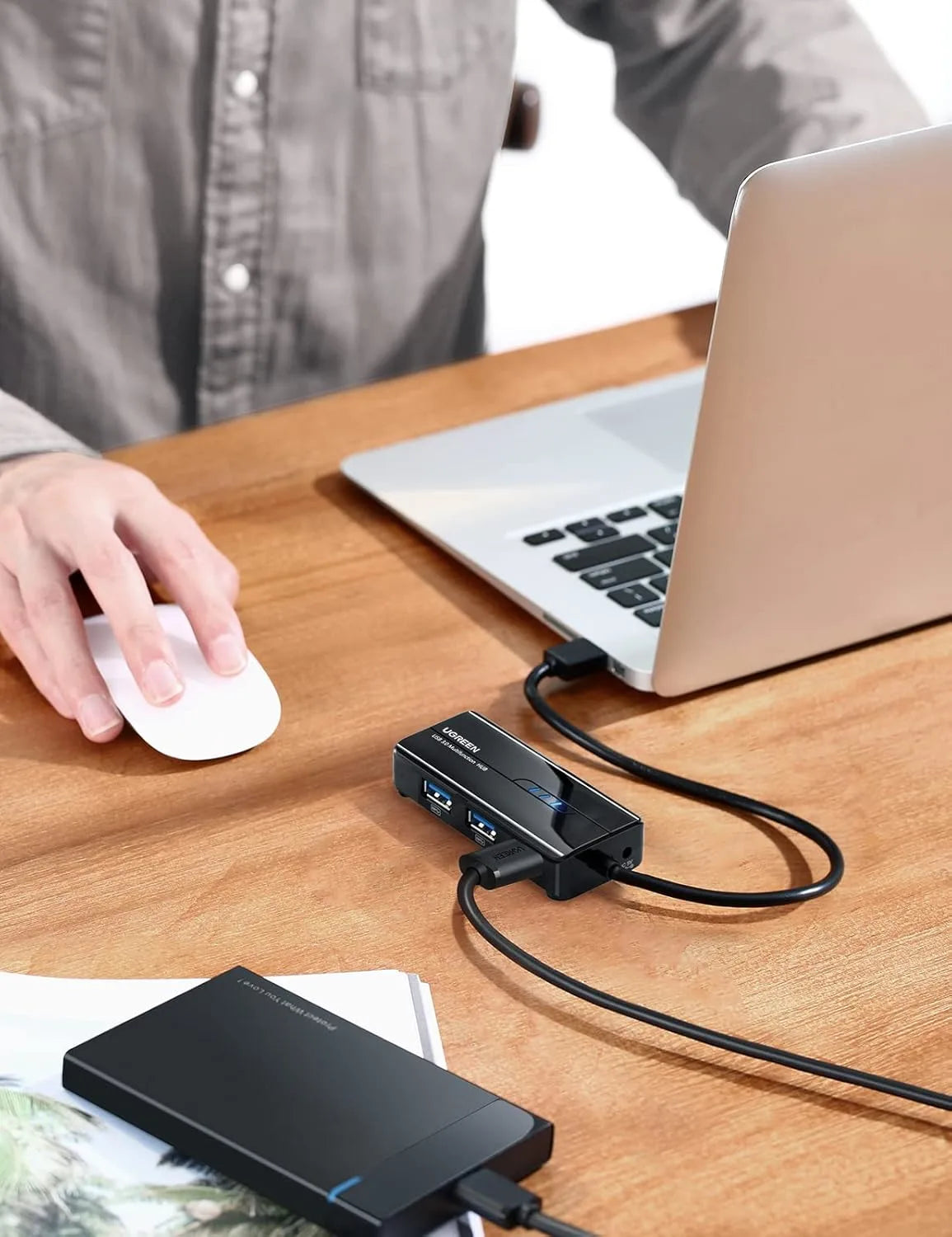UGREEN USB3.0 HUB with Gigabit Ethernet Adapter | 20265