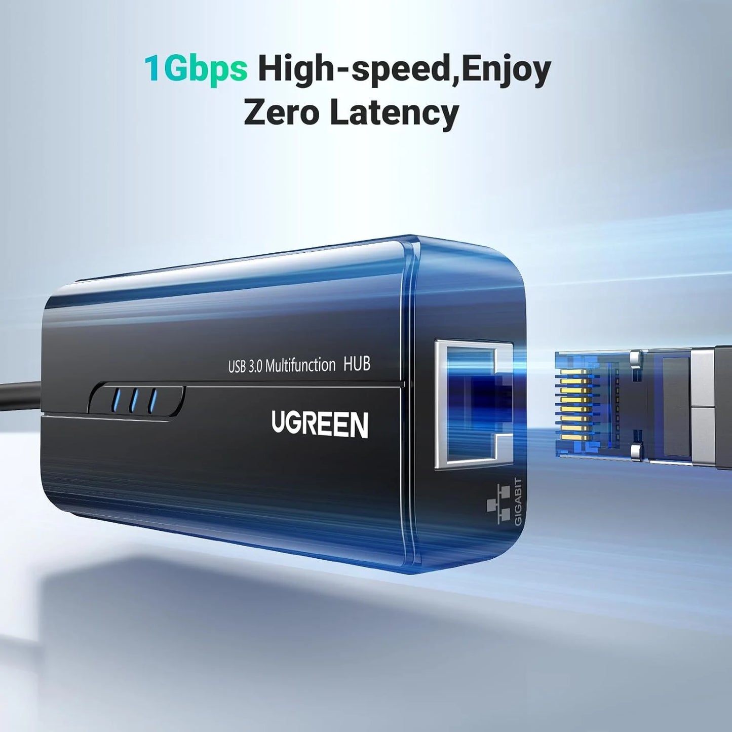 UGREEN USB3.0 HUB with Gigabit Ethernet Adapter | 20265