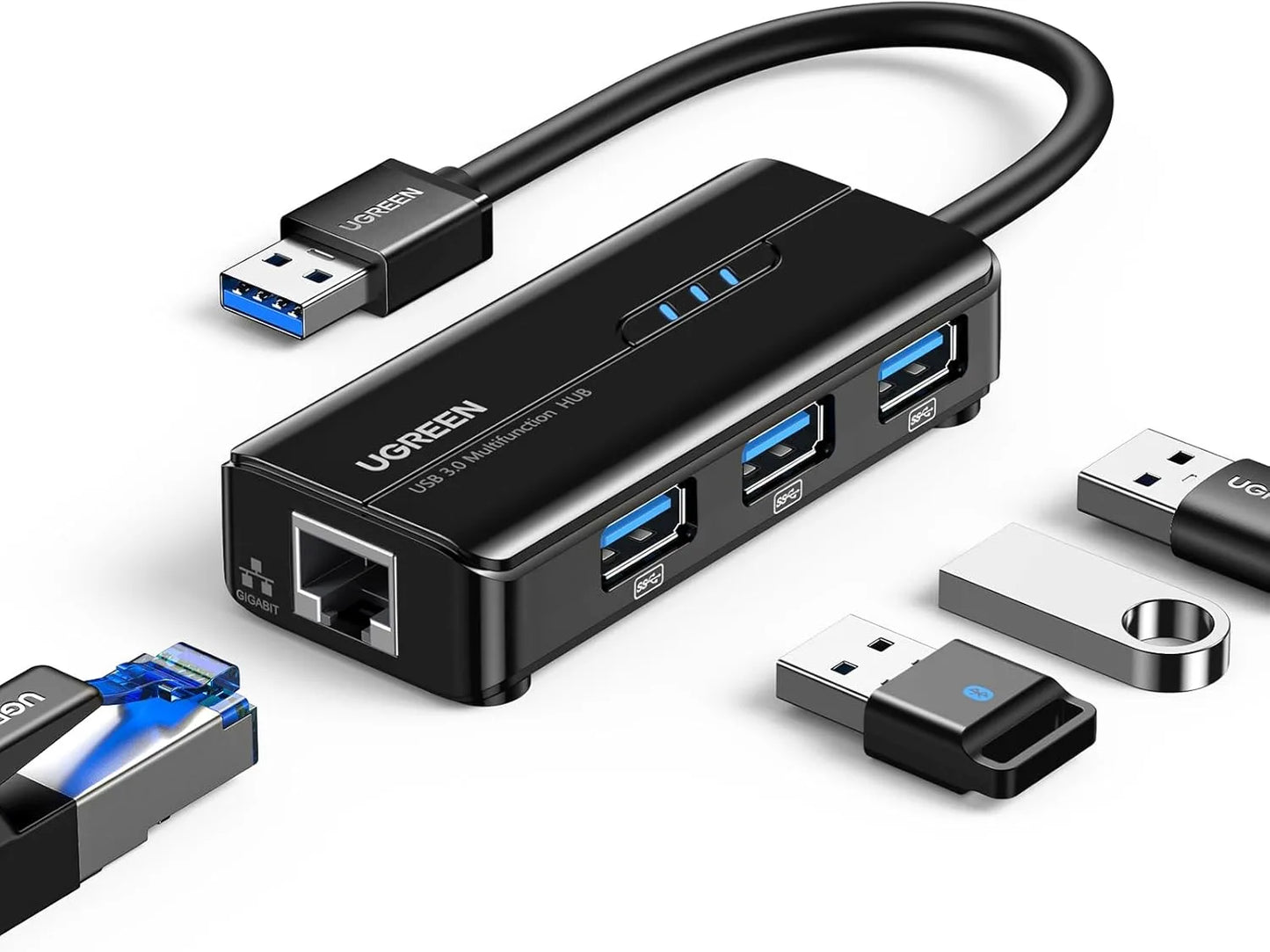 UGREEN USB3.0 HUB with Gigabit Ethernet Adapter | 20265