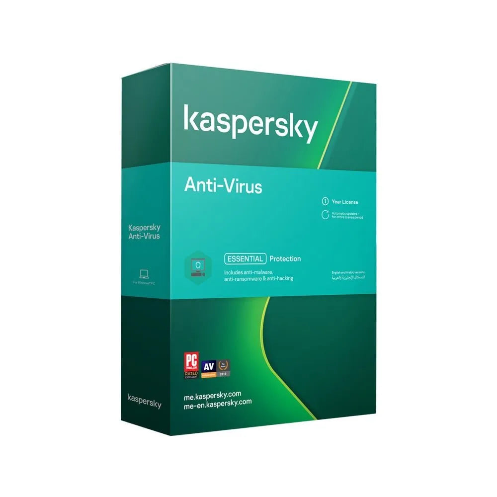 KASPERSKY ANTIVIRUS - 1 YEAR LICENSE - 2 USERS