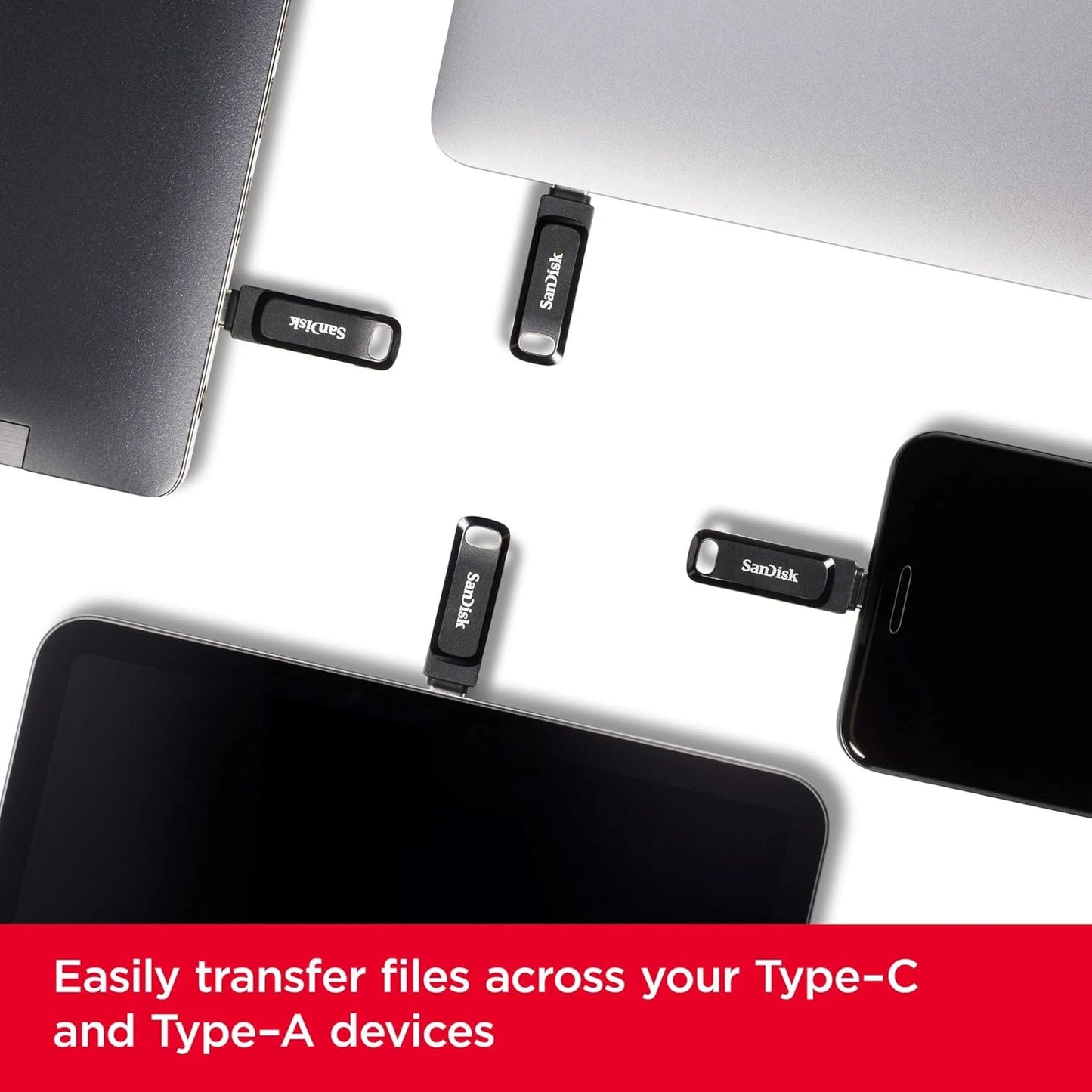 SanDisk Ultra Dual Drive Go 64 GB USB Type-C for Smartphones, Tablets and Computers | SDDDC3-064G-G46