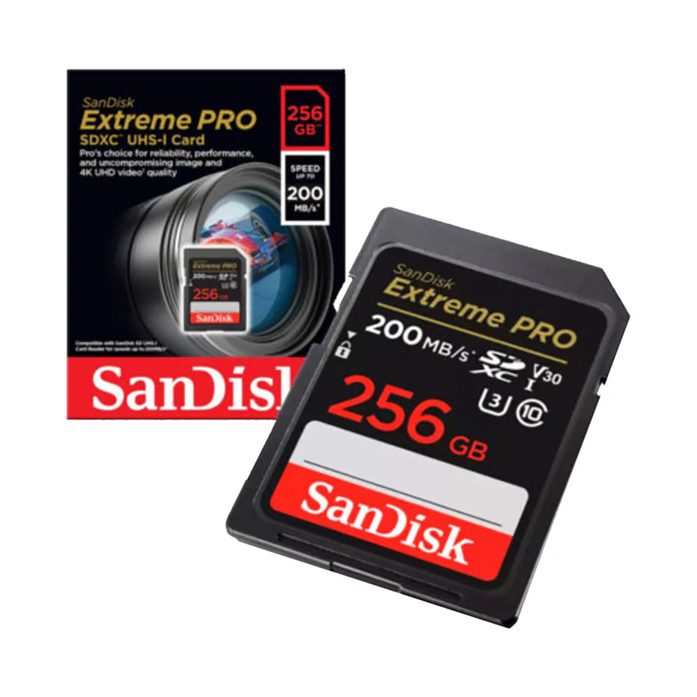 Sandisk 256GB Extreme Pro SDXC UHS-I 200MB/S | SDSDXXD-256G-GN4IN