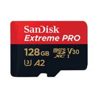 SanDisk 128GB Extreme PRO microSDXC UHS-I Card + SD Adapter | SDSQXCD-128G-GN6MA