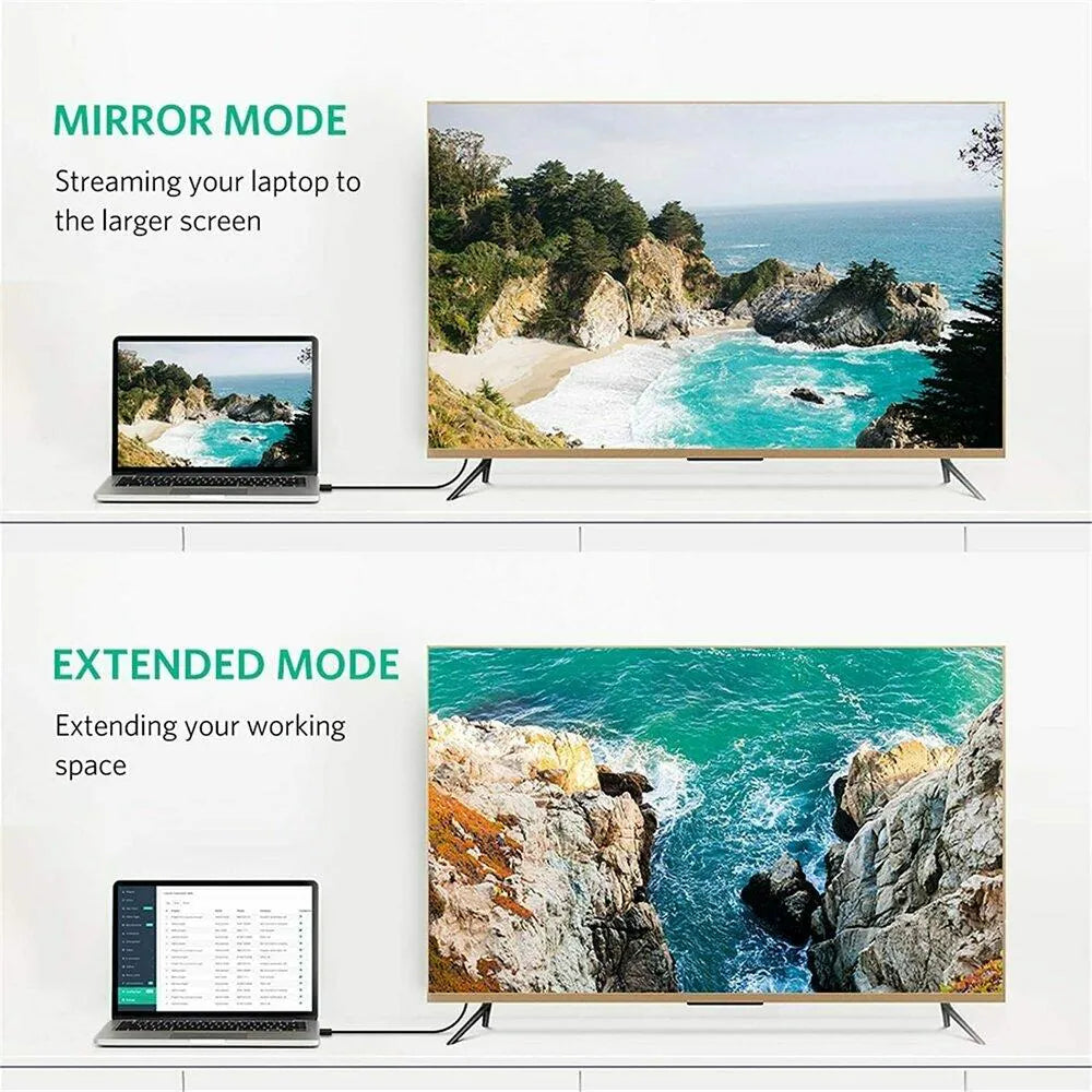 UGREEN 4K Display Port 1.2 Male to Male 1M Cable - Black | 10244