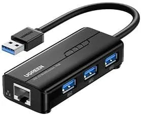 UGREEN USB3.0 HUB with Gigabit Ethernet Adapter | 20265