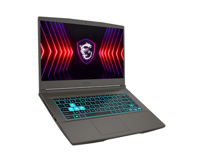 MSI Thin 15 B13UC Intel® Core™ i7-13420H | 16GB DDR4 RAM ; 512GB NVMe SSD | RTX 3050 4GB | 15.6″ FHD IPS 144Hz Display | Windows 11  | Eng/Arb Blue Backlit Keyboard with Anti-Ghost key | Cosmos Gray