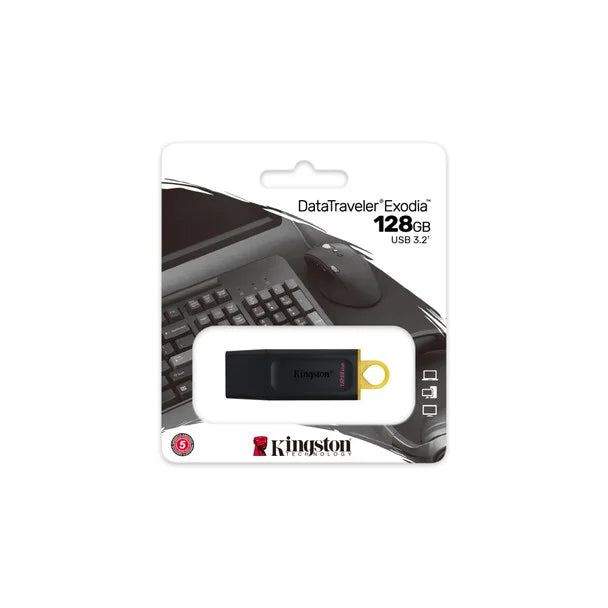 Kingston DataTraveler Exodia 128GB USB 3.2 Flash Drive