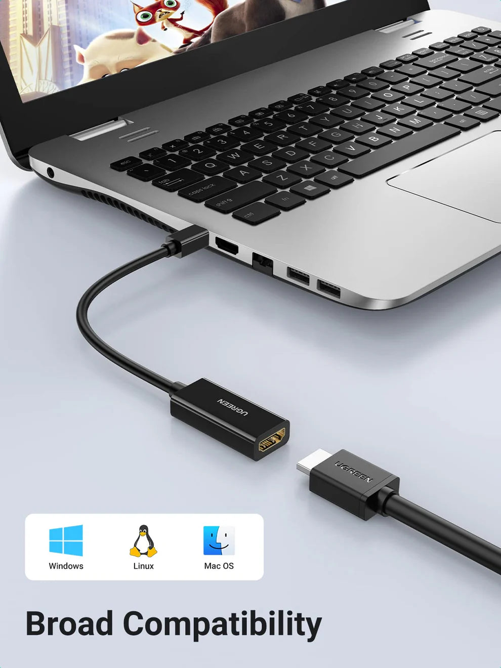 UGREEN Mini DP to 4K HDMI Female Converter | 40360