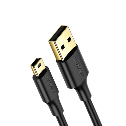 UGREEN  USB 2.0 A Male To Mini USB 5 Pin Male Cable - 1.5m (Black) | 10385