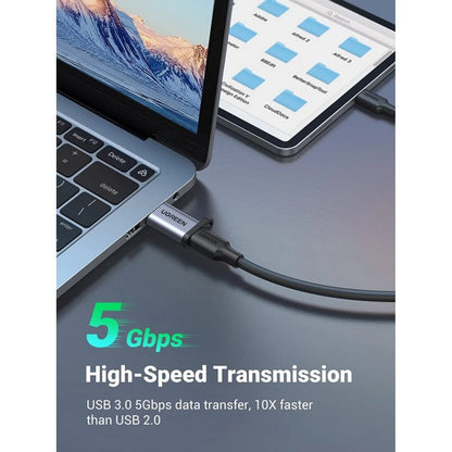 UGREEN USB C Female to USB 3.0 Male Adapter gray | 50533