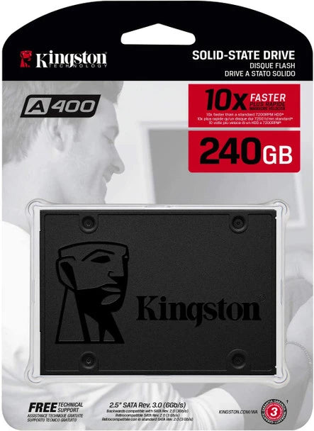 Kingston SSD 240GB A400 SATA 3 2.5" Internal SSD SA400S37/240G