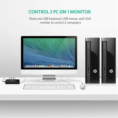 UGREEN 2-Port USB KVM Switch Box | 30357