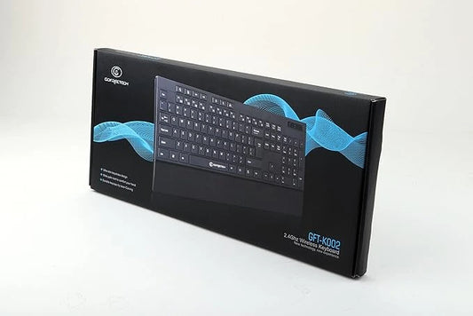 Gofreetech GFT-K002 Wireless Multimedia Keyboard, Black