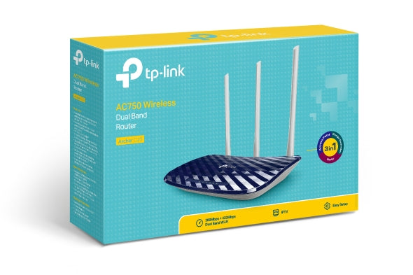 TPLINK AC750 Wireless Dual Band Router | Archer C20