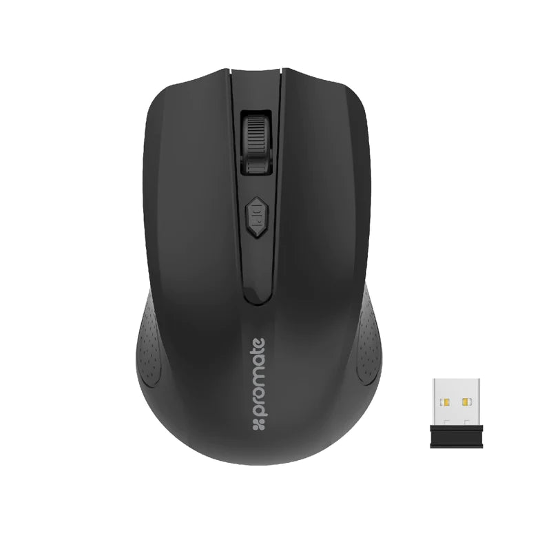 Promate Clix-8 2.4GHz Wireless Ergonomic Optical Mouse