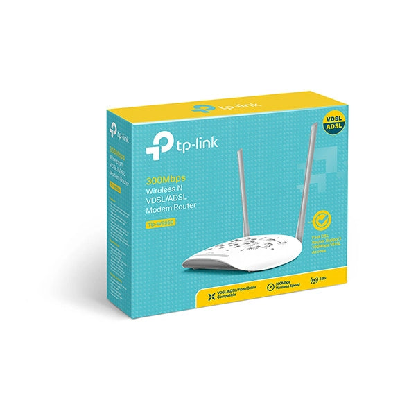 TPLINK VDSL/ADSL 300Mbps Wireless N  Modem Router W9960A