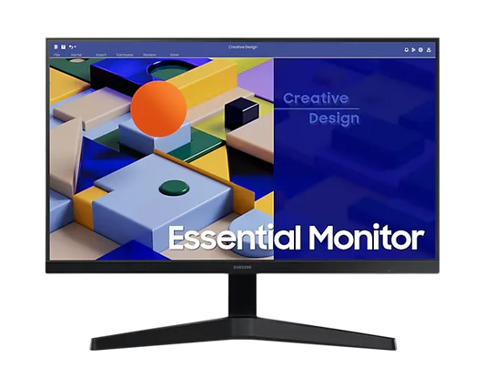Samsung 27" 75Hz S3 Essential Monitor, Black | LS27C310EAMXUE