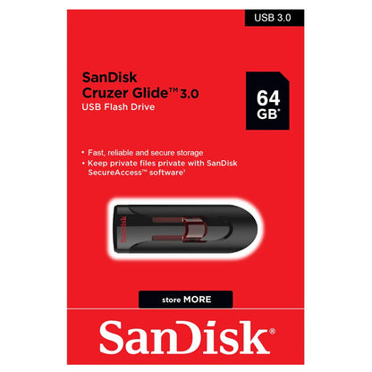 SanDisk Cruzer Glide 64GB USB 3.0 Flash Drive | SDCZ600-G35