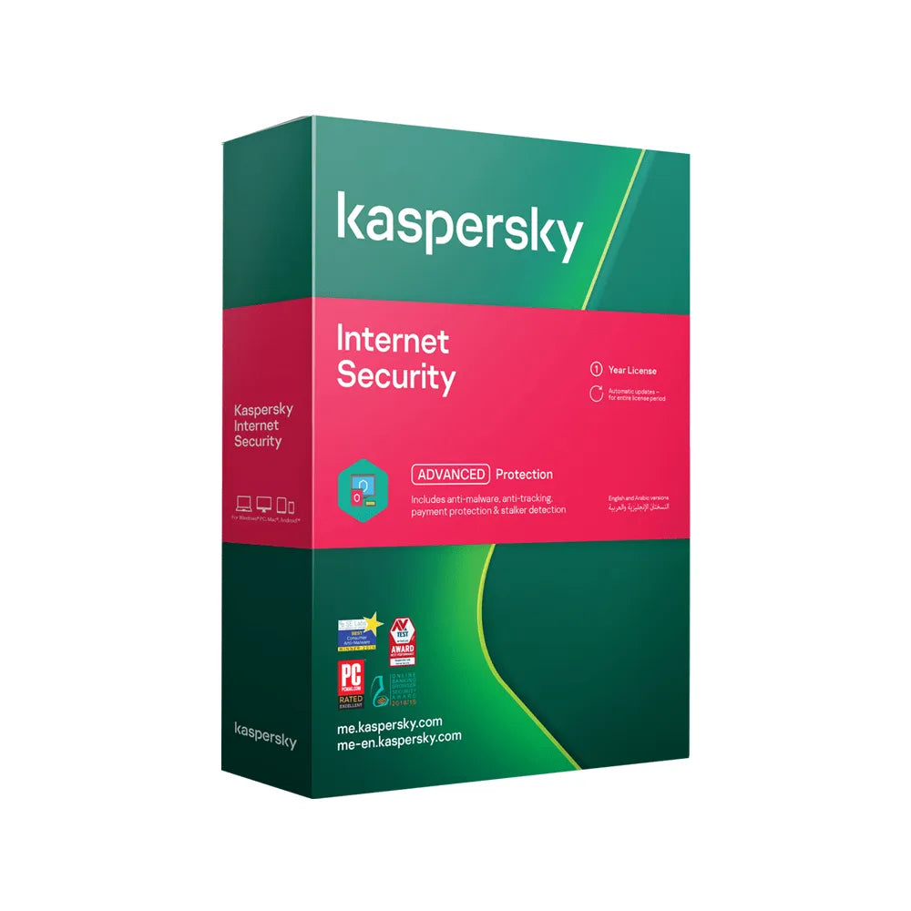 KASPERSKY INTERNET SECURITY - 1 YEAR LICENSE - 2 USERS