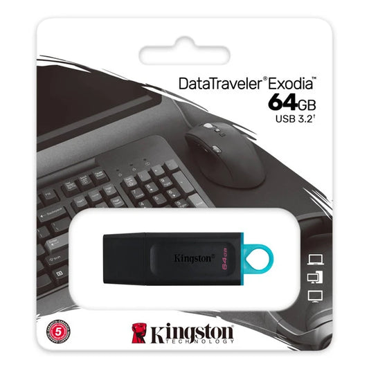 Kingston DataTraveler Exodia 64GB USB 3.2 Flash Drive