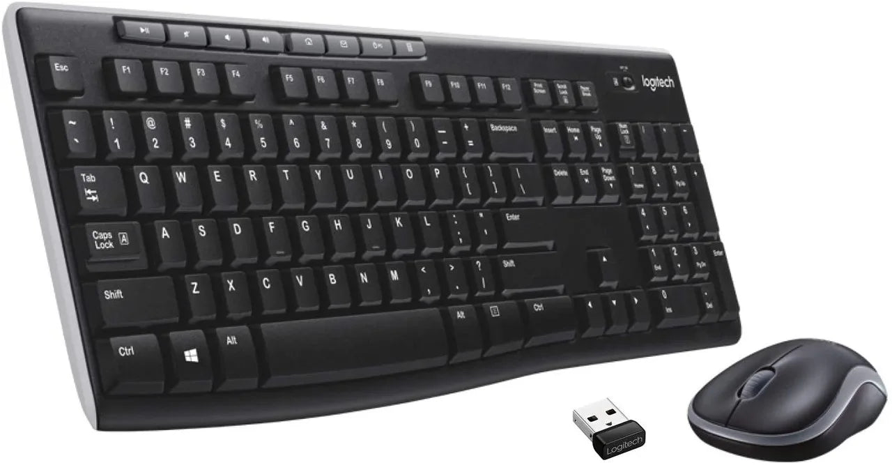 Logitech Wireless Keyboard and Mouse Combo-Black | MK270