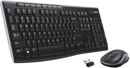 Logitech Wireless Keyboard and Mouse Combo-Black | MK270
