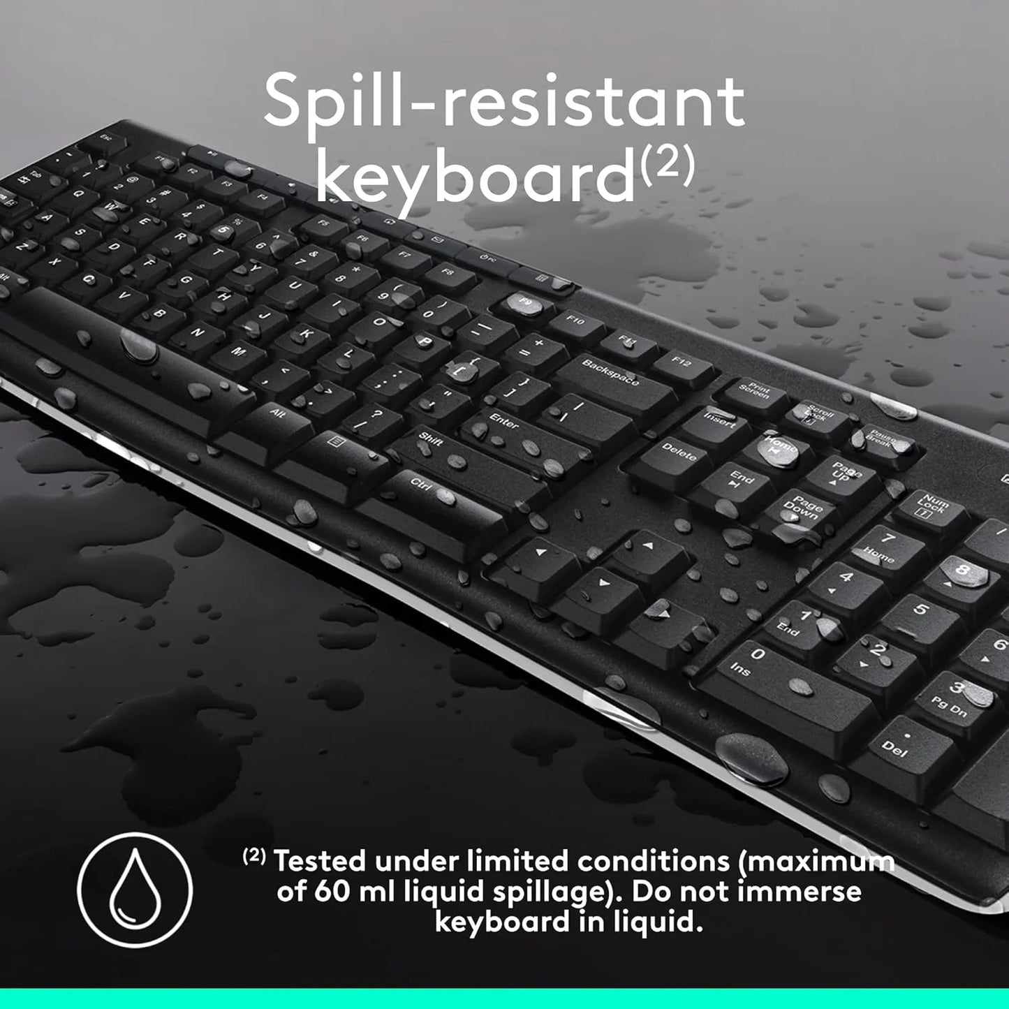 Logitech Wireless Keyboard and Mouse Combo-Black | MK270