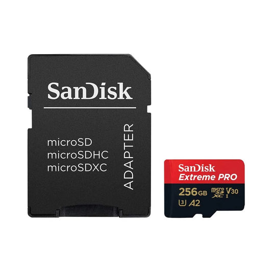 SanDisk 256GB Extreme PRO microSDXC UHS-I Card + SD Adapter | SDSQXCU-256G-GN6MA