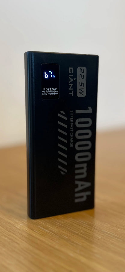 Giant 10000mah Fast Charging Power Bank - White | HTY-19