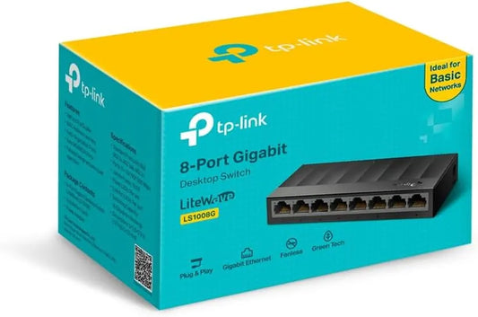 TP-Link 8 Port Gigabit Ethernet Desktop Switch | LS1008G